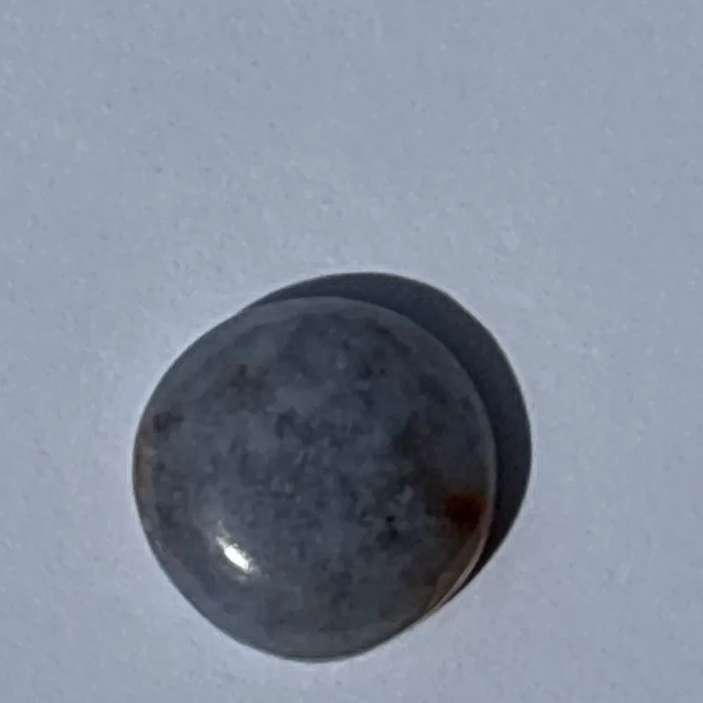 Chalcedony Cabochon, Natural Stone, 16.5 mm round, 6.3 mm height